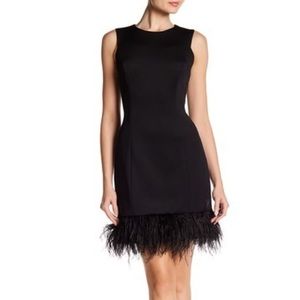 NWT Donna Ricco Feather Dress